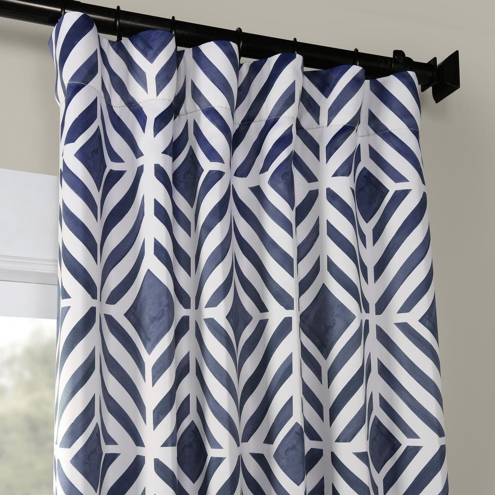 BOHO Pair Palisade Blue Blackout Curtain 84”